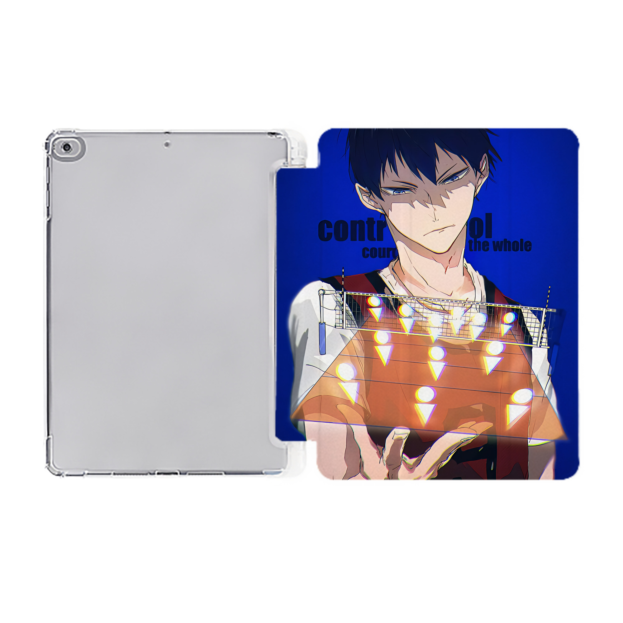 （画像用） ハイキュー!! Haikyu!! IPad ケース ペン収納付き 三つ折りスタンド PUレザー×シリコン 対応機種9.5/10.5/10.9インチ